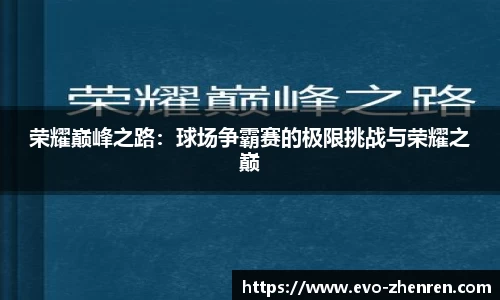 荣耀巅峰之路：球场争霸赛的极限挑战与荣耀之巅