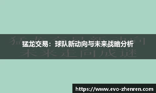 猛龙交易：球队新动向与未来战略分析